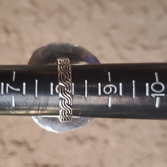 New Lepidolite Heart Shaped 925 Silver Statement Ring. - Picture 10 of 12